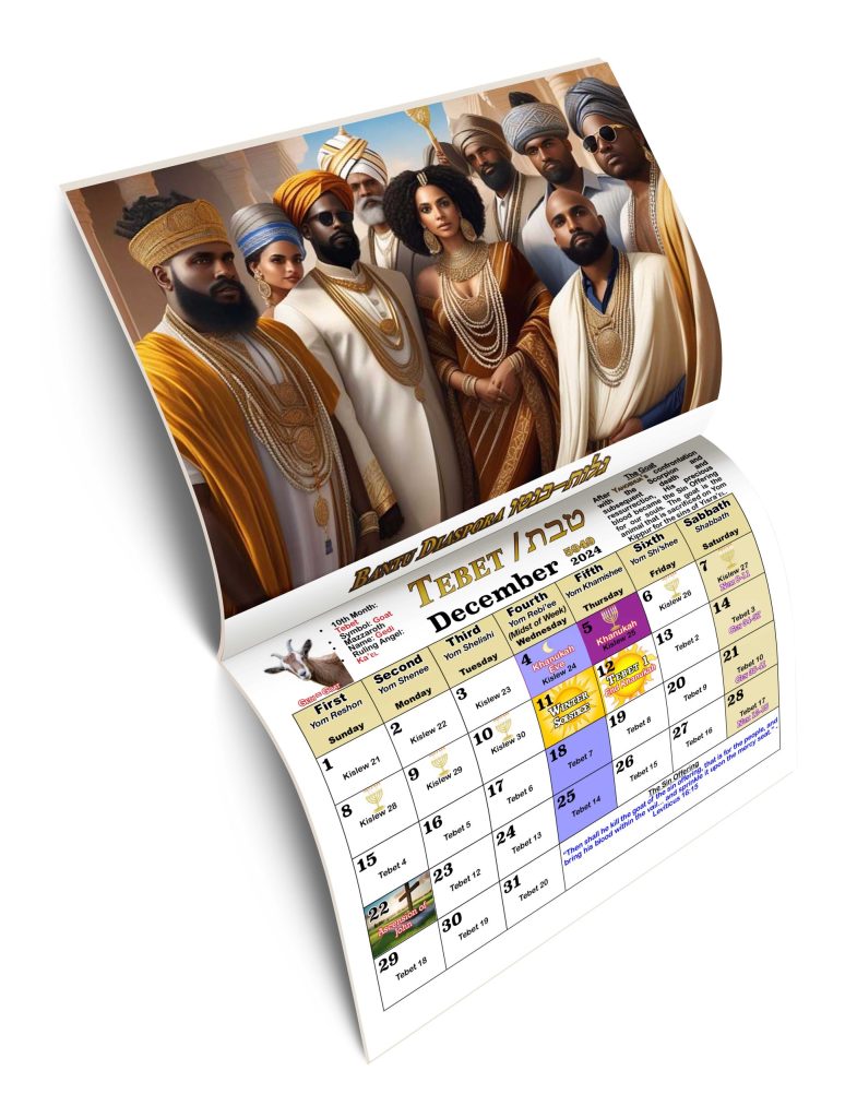 20242025 OFFICIAL ENOCH CALENDAR Hebrew Israelite Scriptures